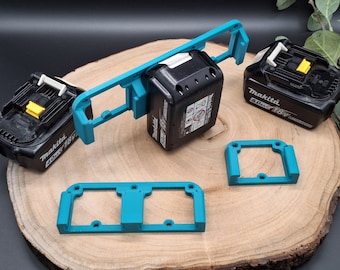 Makita Akku Wandhalter 18V rastend, drei Größen erhältlich, 3D Druck