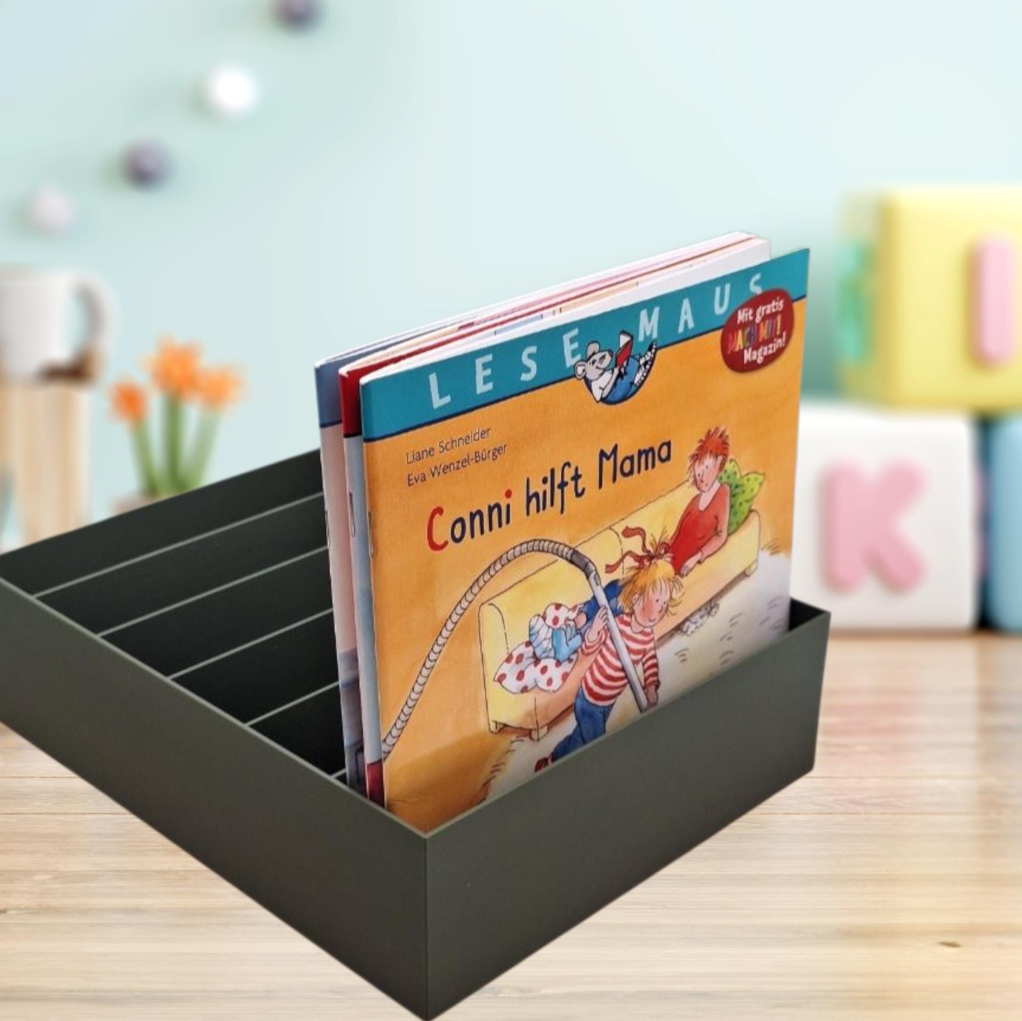Aufbewahrungsboxen fr Pixi Bcher, Maxi Pixi, Lesemaus und Kinderbcher  mit 12cm Breite, Organizer Kinderzimmer, 3D Druck - Etsy.de