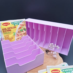 Aufbewahrungsbox für Maggi Fix Tüten und Knorr Fix Tüten, Puddingpulver, etc. Bild 9
