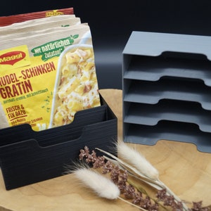 Aufbewahrungsbox für Maggi Fix Tüten und Knorr Fix Tüten, Puddingpulver, etc. Bild 2