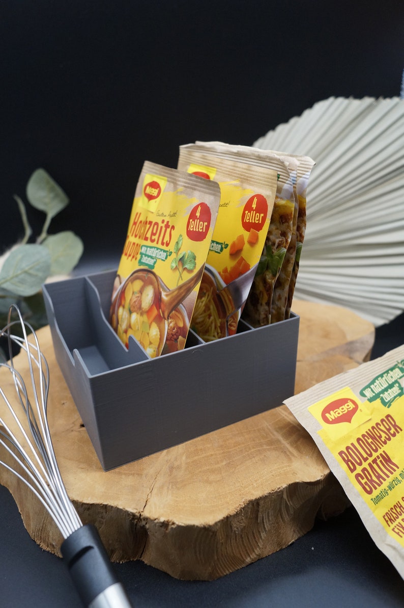 Aufbewahrungsbox für Maggi Fix Tüten und Knorr Fix Tüten, Puddingpulver, etc. Bild 6