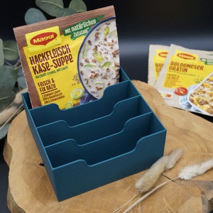 Aufbewahrungsbox für Maggi Fix Tüten und Knorr Fix Tüten, Puddingpulver, etc. Bild 3