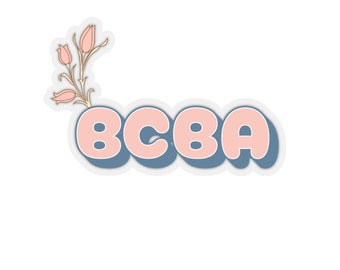 BCBA Kiss-Cut Stickers, Gedrag Technicus Sticker, ABA Therapeut Gift, Cadeau voor Analist, Autisme Awareness,