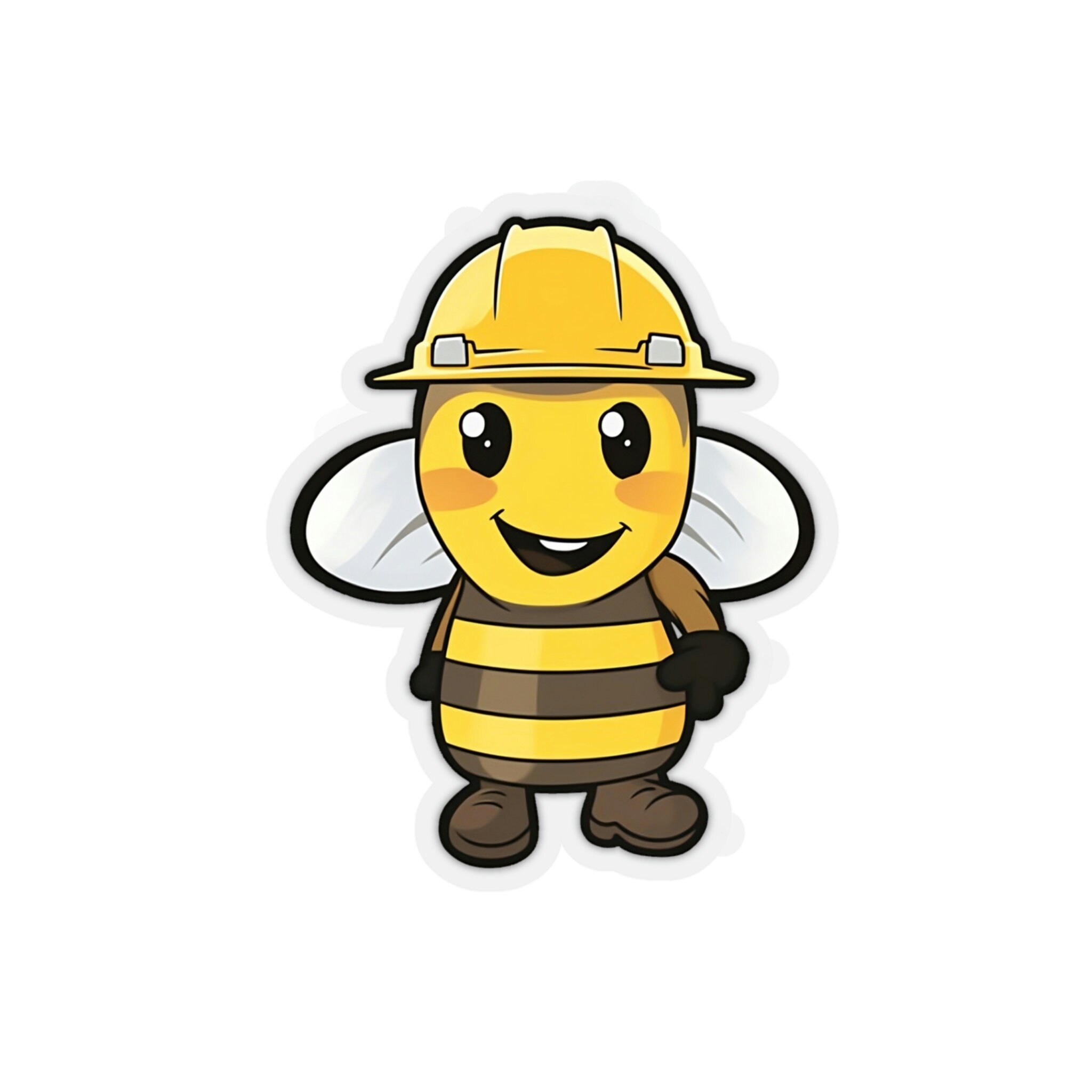 Kiss-cut Stickers , Bee, Construction Sticker, Gift for Kids, Cute ...