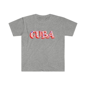 CUBA Unisex Softstyle T-Shirt, Cuban Shirt, Cuban Tee, Gift for cuban, Patria y Vida, Trip to Cuba, Libertad, Freedom For Cuba