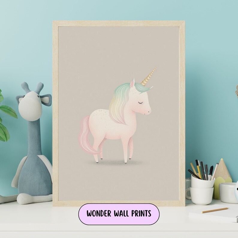 Unicorn Wall Art, Unicorn Wall Decor, Unicorn Printable, Unicorn Art ...