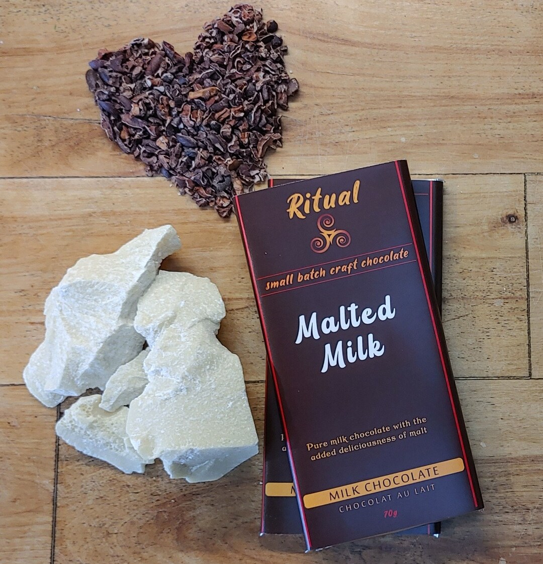 Malted Milk Chocolate Bar Rich Quality Handcrafted Milk Etsy