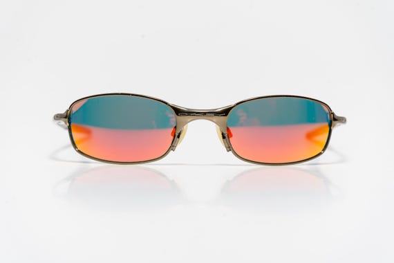 Oakley Sunglasses T Wire Gunmetal Titanium E Wire 90s Y2K VTG