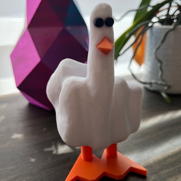 6 PC Funny Middle Finger Duck Lucky Charm Gift, Sending You