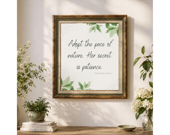 Ralph Waldo Emerson Quote Print, Wall Art, Home Decor (Digital Download)