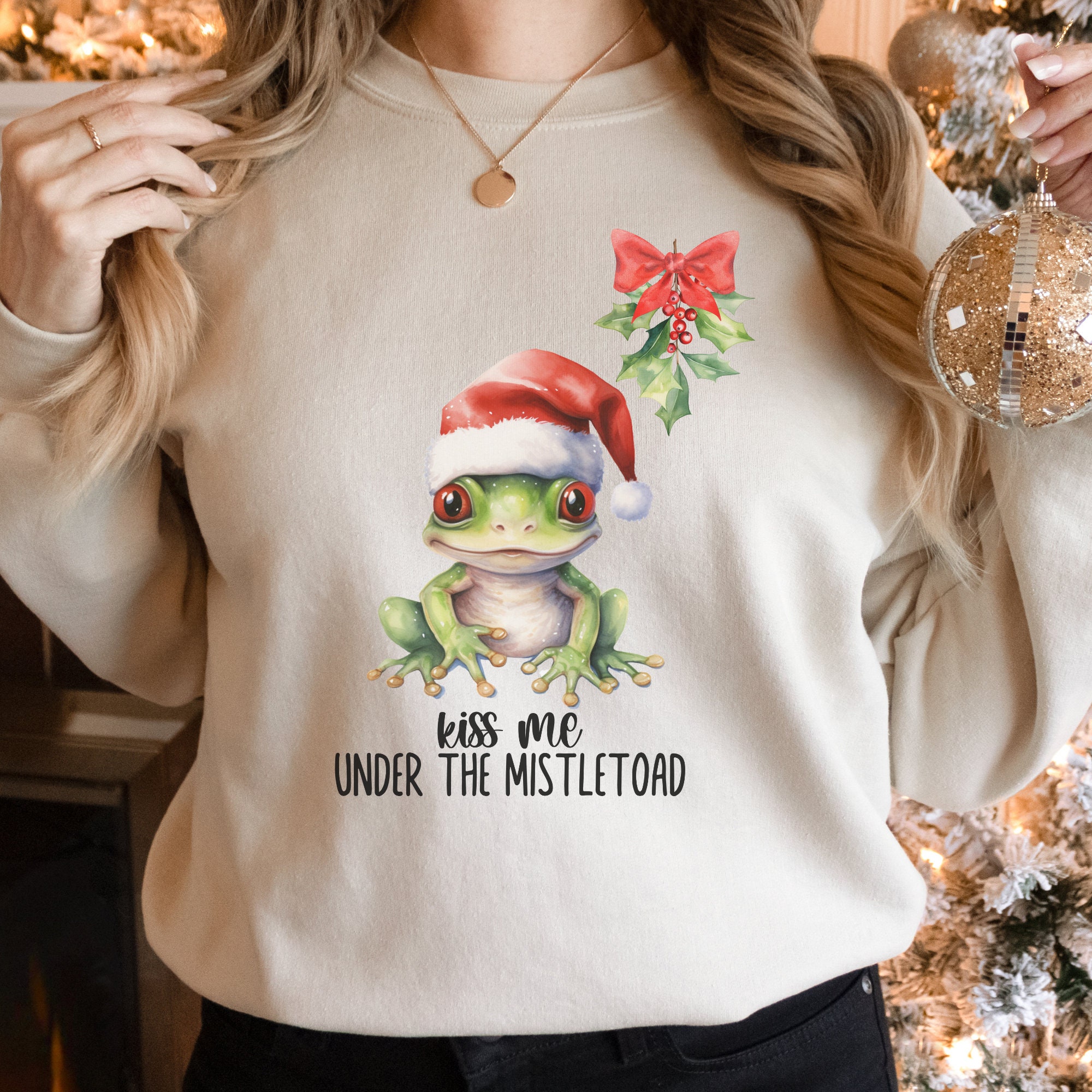 Kiss me under the mistletoe shop sweater