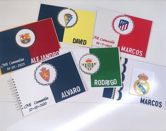 Libros de firmas de fútbol de tu equipo favorito