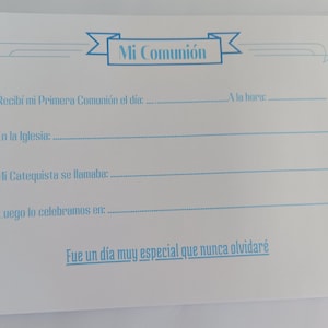 Libro de firmas totalmente personalizado para comunión imagen 3