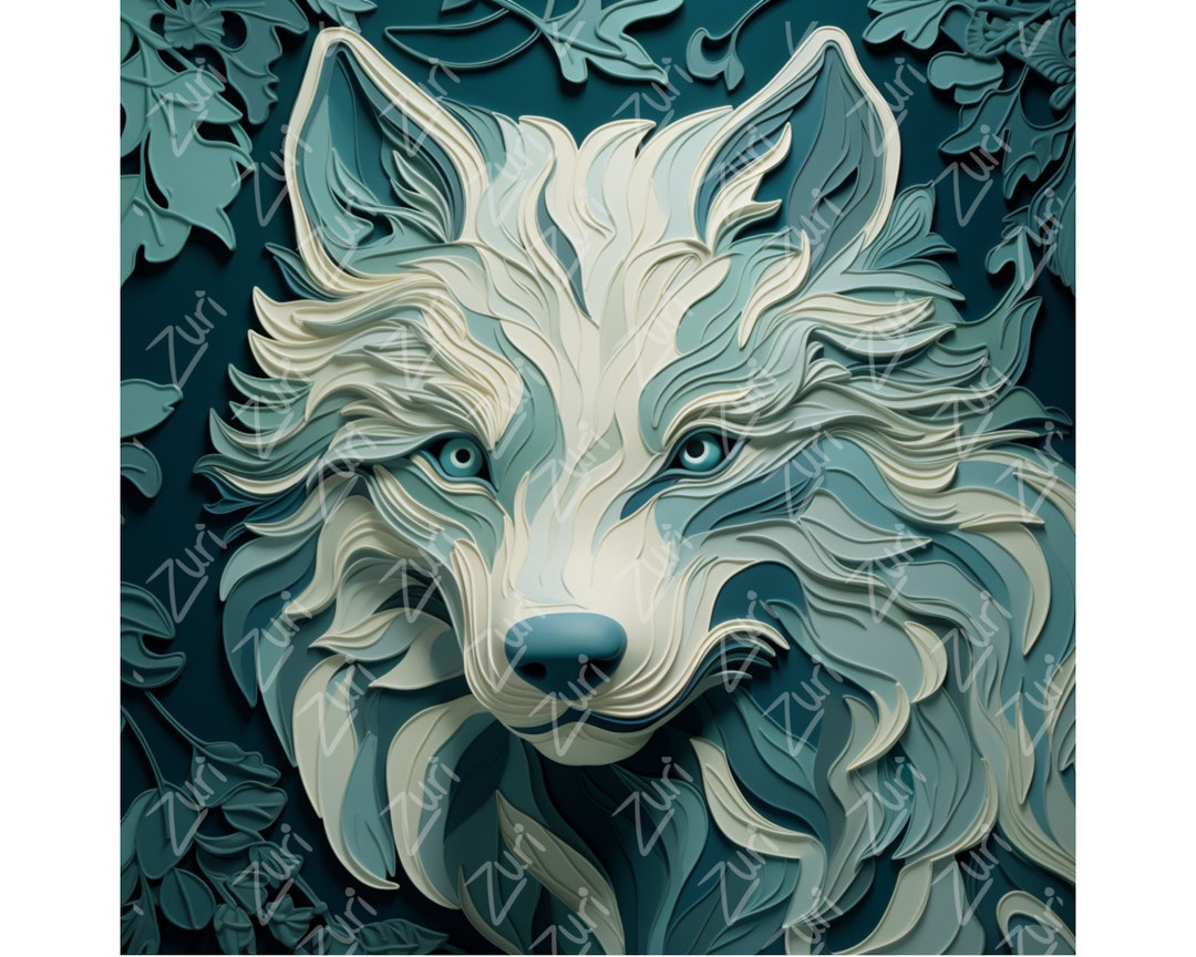 3D Wolf Tumbler Wrap Design!20 Oz Skinny Tumbler Sublimation Design ...