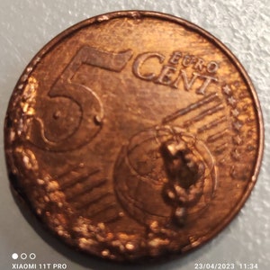 Five euro cents only