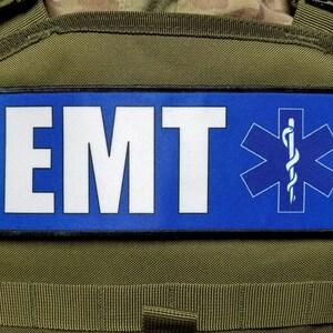 Bundle Set 2 Medic Reflective Patches Plate Carrier EMS Paramedic