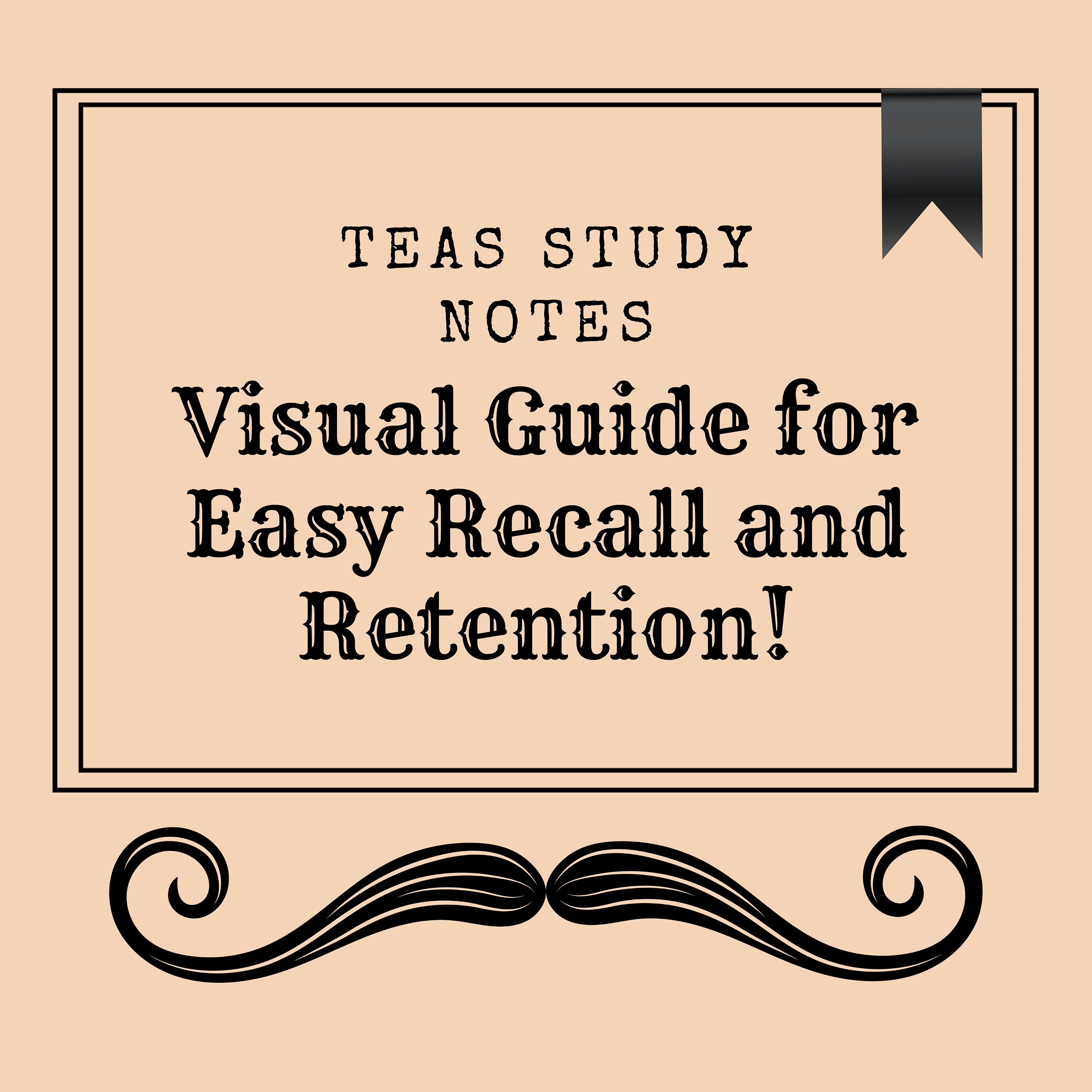 TEAS Study Notes: Visual Guide for Easy Recall and Retention! - Etsy
