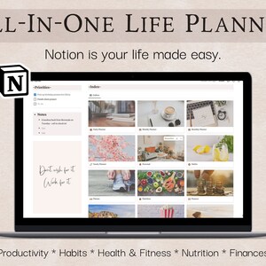 Notion Template, Notion Dashboard, Content Planner, Weight Loss Tracker, Notion Planner, Notion Life Planner, Notion Aesthetic, 2023 planner
