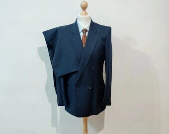 Double breasted pinstripe suit