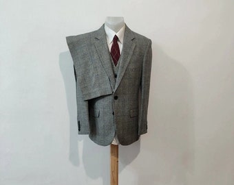3-teiliger Tweed-Anzug