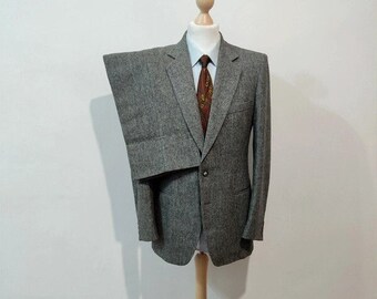 Grey tweed suit