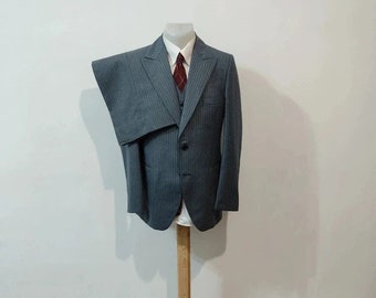 3 piece pinstripe suit