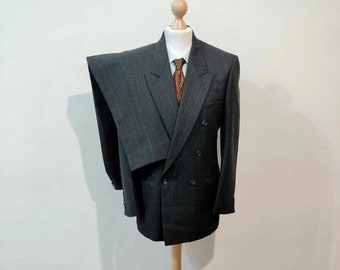 Double breasted pinstripe suit