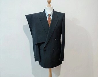 Double breasted pinstripe suit