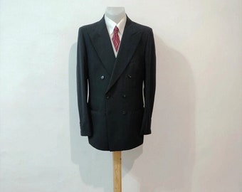 Double breasted Black jacket zegna