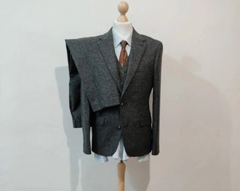 3-teiliger Tweed-Anzug