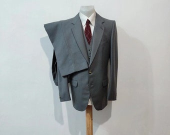 3 piece grey suit