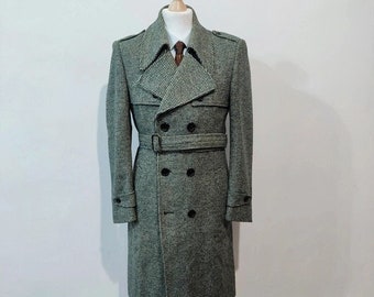 Tweed trench coat