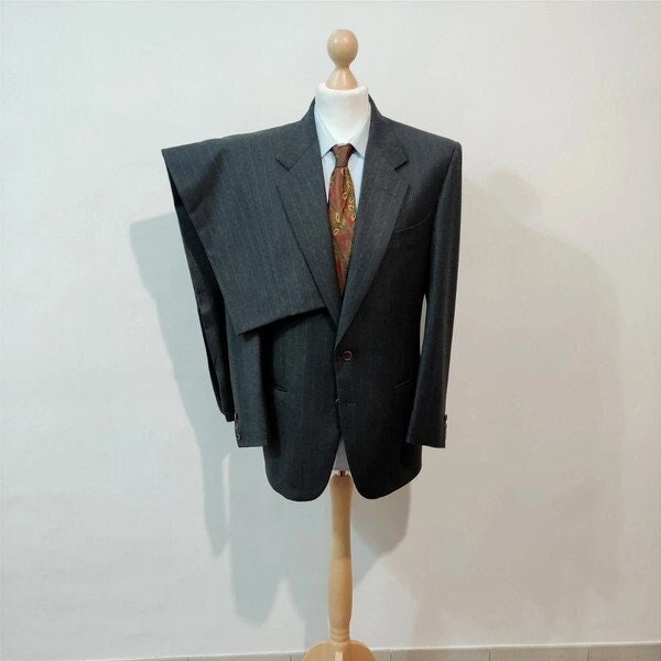 Wool/Cashmere pinstripe suit