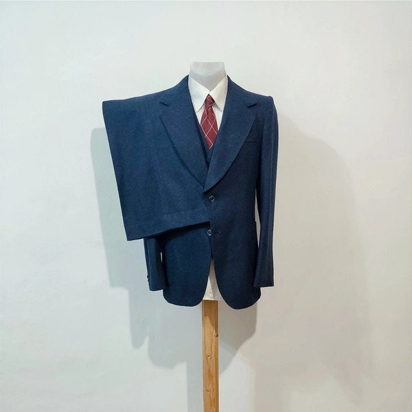 3 piece flannel suit