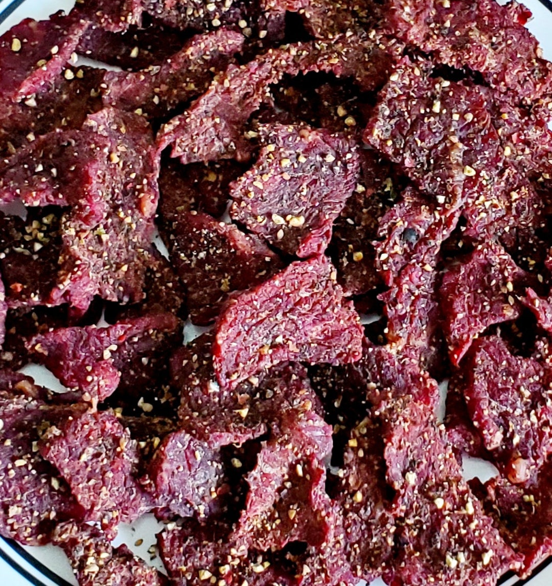 Cracked Black Pepper Beef Jerky Etsy