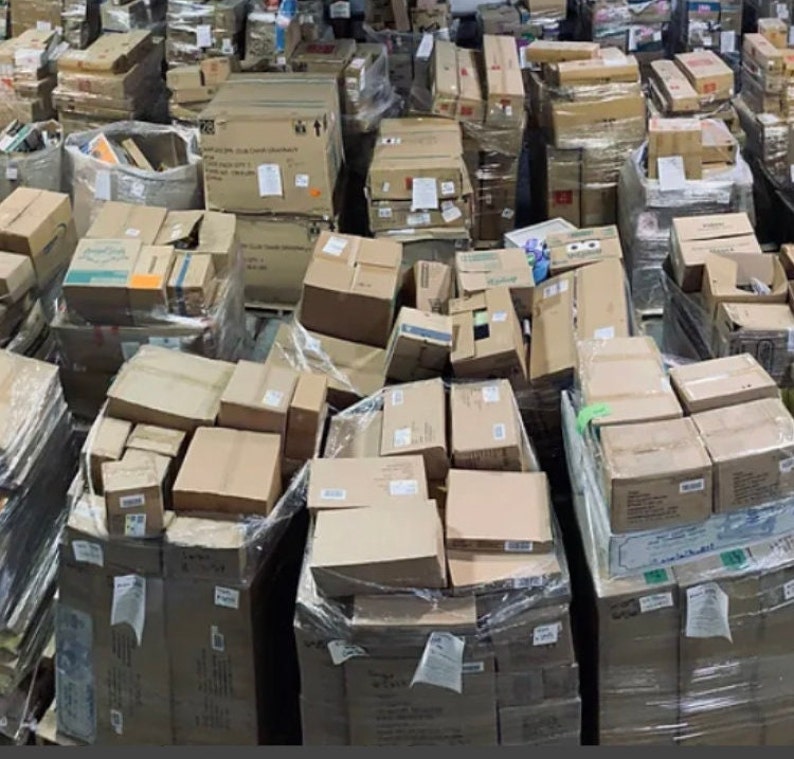 Amazon Return Pallet Boxes MIXED ITEM Lot. Returned Resale Items Make