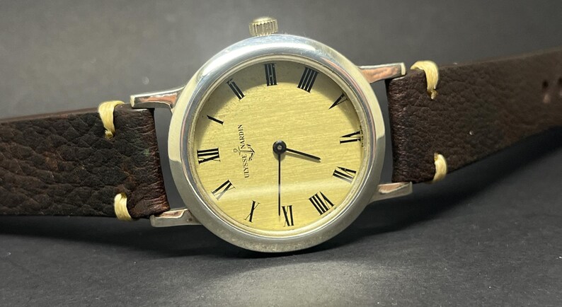 Ulysse Nardin vintage watch solid sterling silver case 37 mm Serviced! image 7