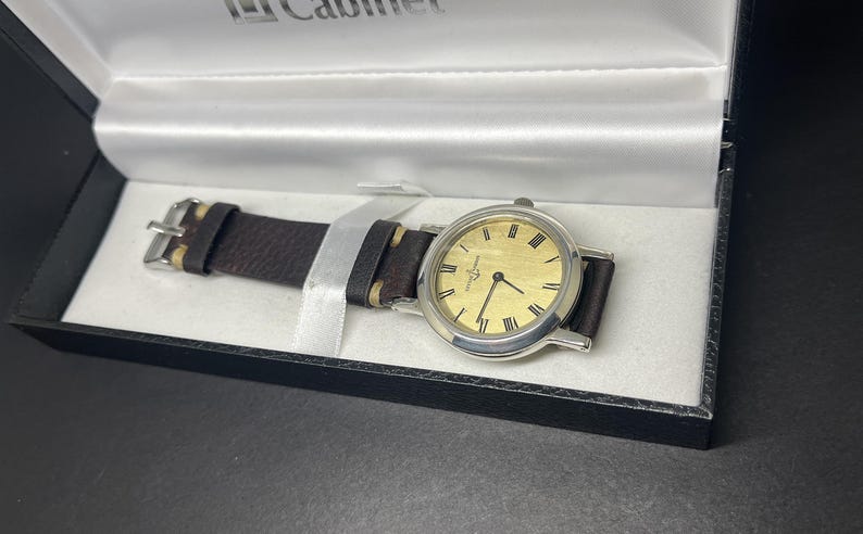 Ulysse Nardin vintage watch solid sterling silver case 37 mm Serviced! image 3