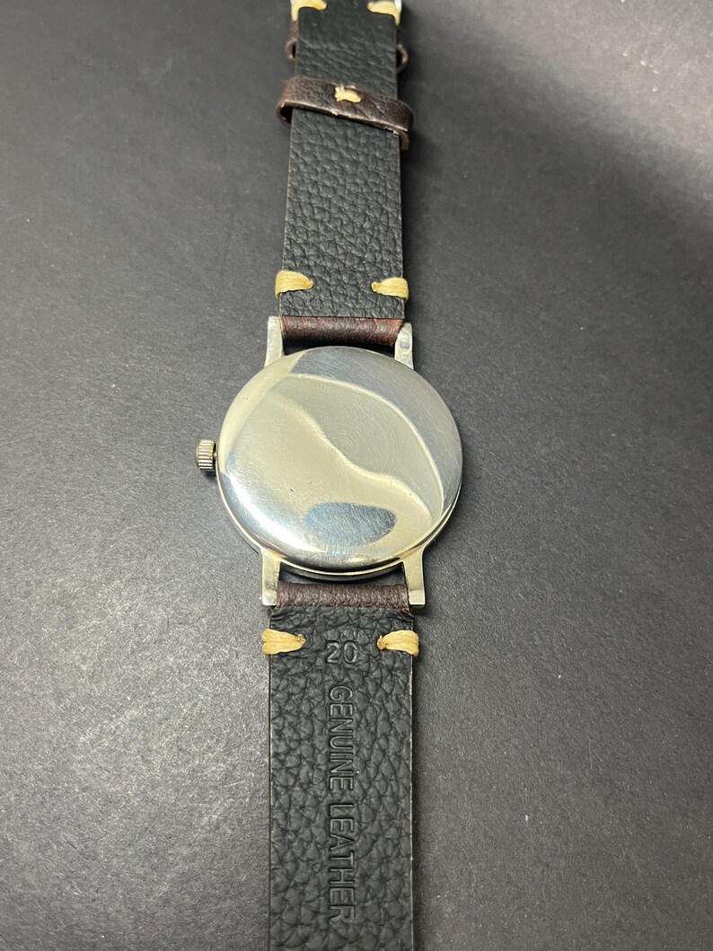 Ulysse Nardin vintage watch solid sterling silver case 37 mm Serviced! image 12