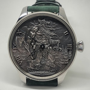 Jaeger leCoultre watch exclusive sterling silver dial Viking