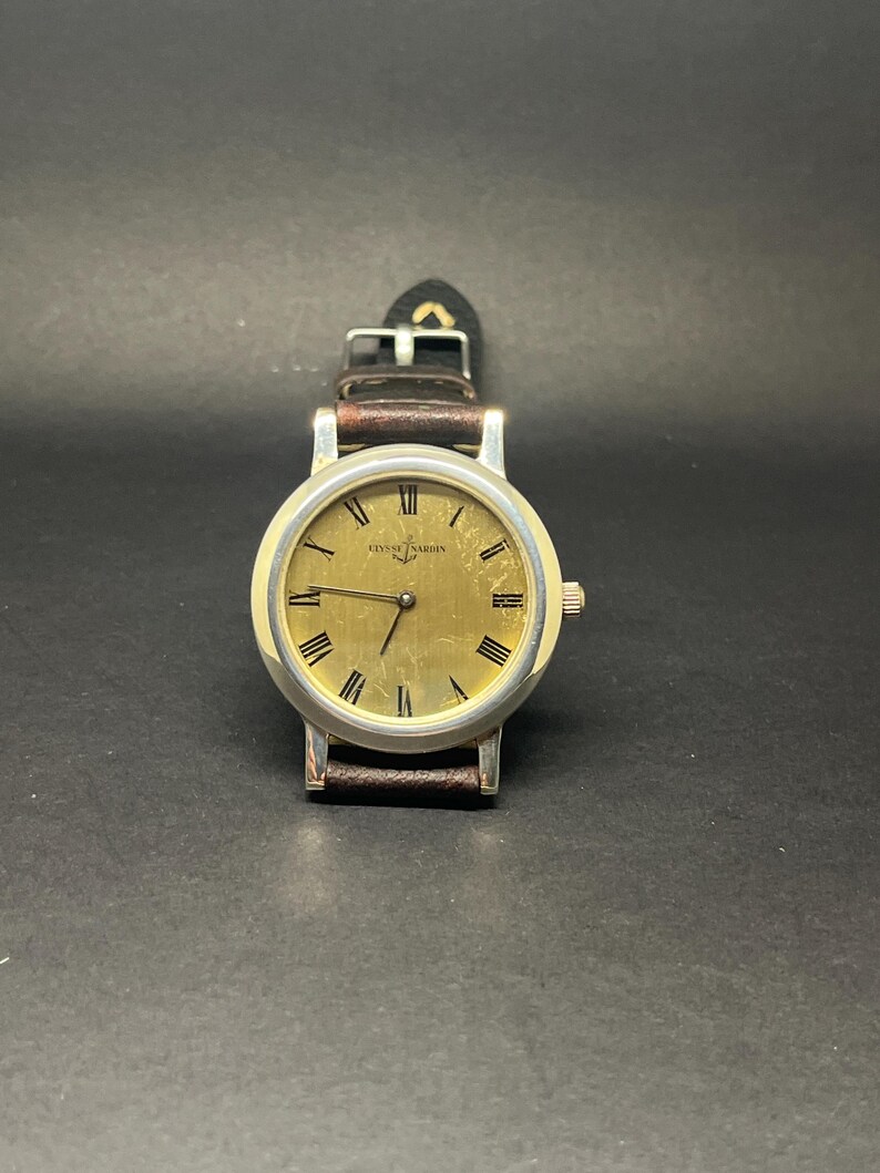 Ulysse Nardin vintage watch solid sterling silver case 37 mm Serviced! image 11