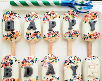 Birthday Cakesicle Gift, Unique Customizable Dessert, Custom Sweet Treats, Delicious Party Favors, Cakesicles