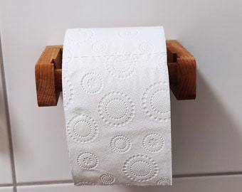 Wooden toilet roll holder