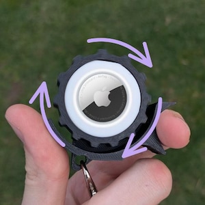 Airtag Keychain Fidget Spinner: 3D Printed Stress Relief Toy