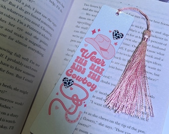 COWBOY BOOKMARK BOOKTOK Smutty tassle smut spicy romantic romance accessories book lover reading gifts wear the hat ride the cowboy flawless