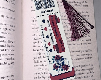 DARK ROMANCE BOOKTOK Bookmark ticket Book Club tassle smut spicy romantic romance accessories book lover reading gifts