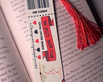 SPICY BOOKMARK BOOKTOK Smutty Book Club tassle smut spicy romantic romance accessories book lover reading gifts