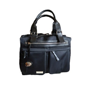 TOSCA BLU Vintage Nylon negro bolso mango superior bolso Y2K, bolso de marca talian para las mujeres, bolso de hombro hobo tote de cuero bolso de 2 vías bolso