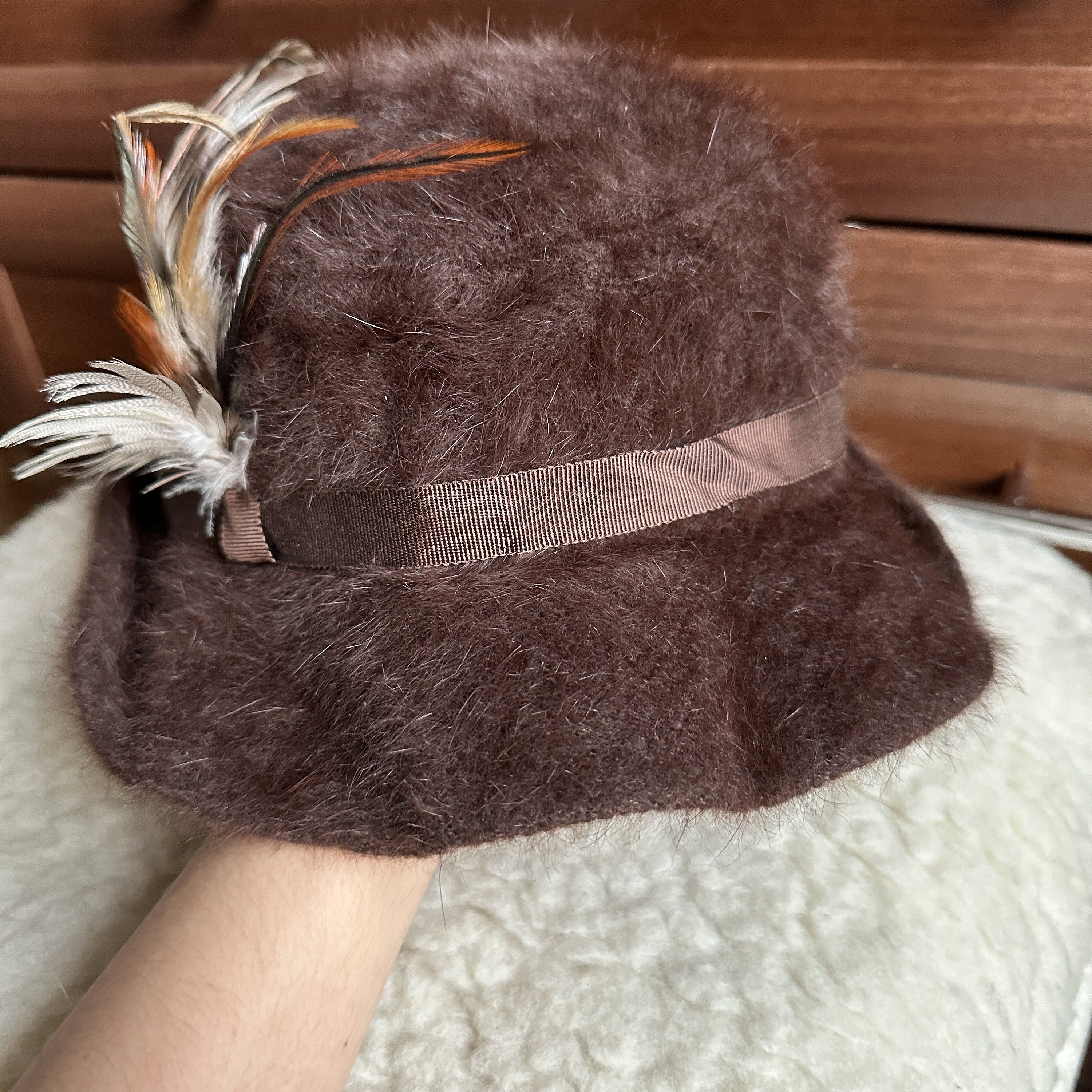 MARIDA Bell Hat Women’s S-M Made In England Fur Felt Vintage Fur 1980s Vintage Hats for Women for sale - eBay main image 3