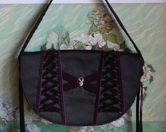 Vintage Y2K Playboy Archive Bunny Velvet Bow Bag, Shoulder Vintage Y2K Playboy Archive Bunny Velvet Bow Bag, Shoulder
